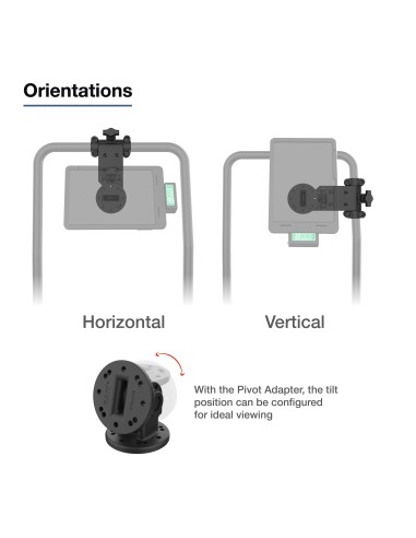 RAM® Friction Hinge Mount for Tough-BarT with Pivot Feature