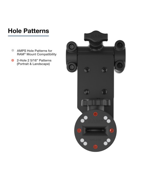 RAM® Friction Hinge Mount for Tough-BarT with Pivot Feature