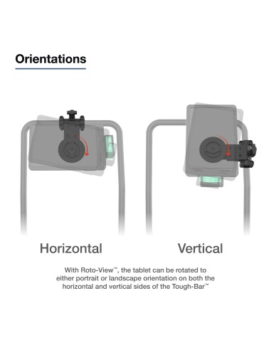 RAM® Friction Hinge Mount for Tough-BarT with Roto-ViewT