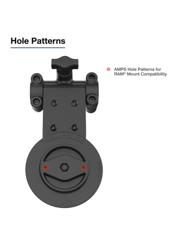 RAM® Friction Hinge Mount for Tough-BarT with Roto-ViewT