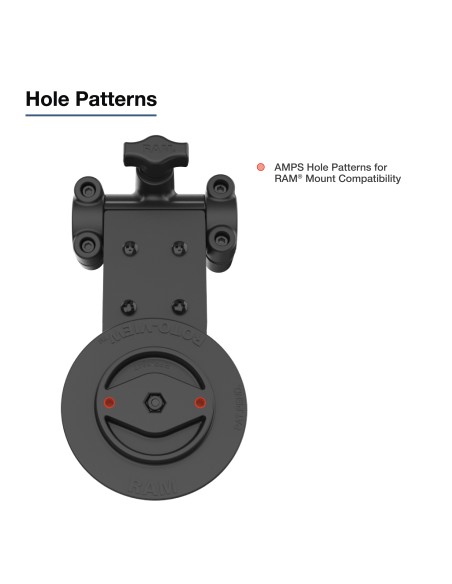 RAM® Friction Hinge Mount for Tough-BarT with Roto-ViewT