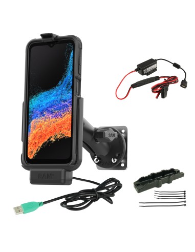 RAM® EZ-Roll'rT Dock & Dashboard Mount for Samsung XCover7 Pro & 6 Pro
