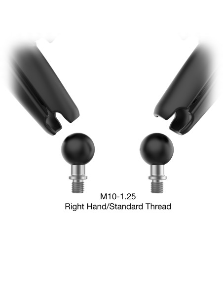 RAM® Tough-MirrorT Kit with M10-1.25 Bases - Long Arm