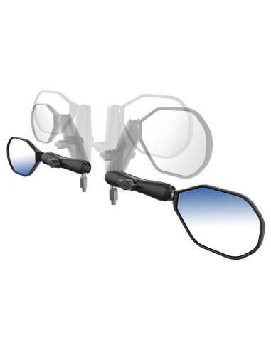 RAM® Tough-MirrorT Kit with M10-1.25 Bases + M10-1.5 Adapters - Long Arm