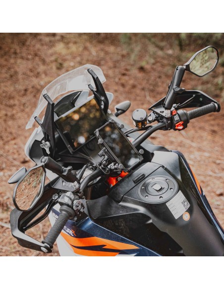 RAM® Tough-MirrorT Kit with M10-1.25 Bases + M10-1.5 Adapters - Long Arm