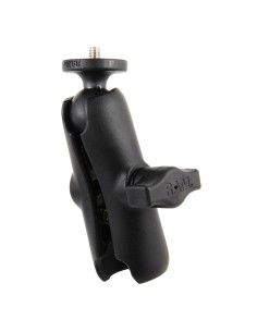 RAM® Double Socket Arm with 1/4"-20 Action Camera Adapter