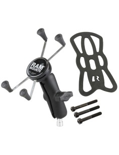 RAM® X-Grip® Large Phone Mount with Motorcycle Handlebar Clamp Base 2