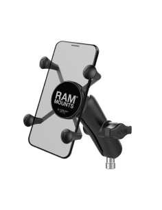 RAM® X-Grip® Phone Mount with Motorcycle Handlebar Clamp Base