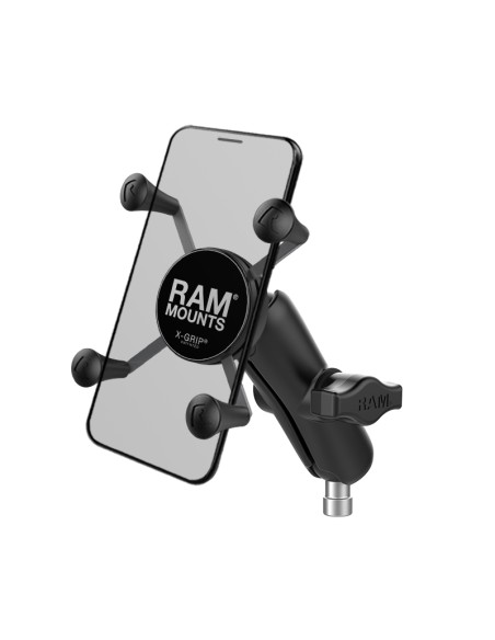 RAM® X-Grip® Phone Mount with Motorcycle Handlebar Clamp Base