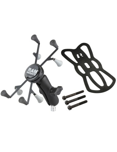 RAM® X-Grip® with Motorcycle Handlebar Clamp Base for 7"-8" Tablets