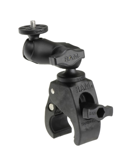 RAM® Tough-ClawT Small Clamp Mount with 1/4"-20 Action Camera Adapter
