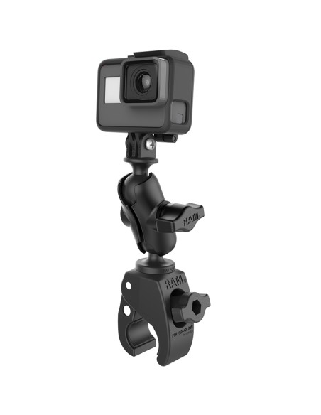 RAM® Tough-ClawT Clamp Mount with Action Camera Adapter - Aluminum