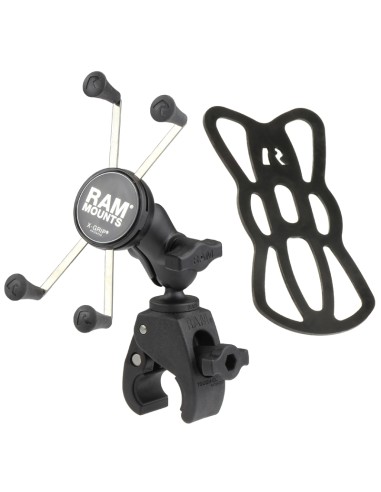 RAM® X-Grip® Large Phone Mount with Tough-ClawT Small Clamp Base - Short