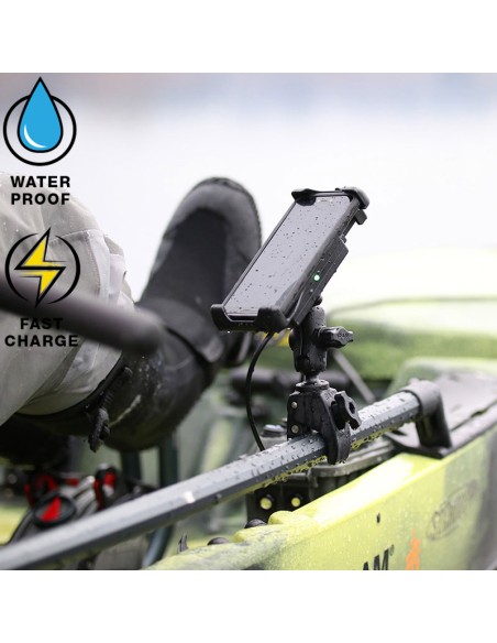 RAM® Quick-GripT 15W Waterproof Wireless Charging Mount with Tough-ClawT