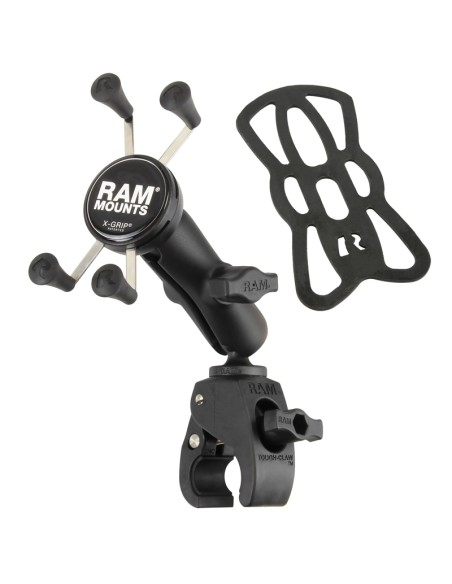 RAM® X-Grip® Phone Mount with RAM® Tough-ClawT Small Clamp Base - Medium