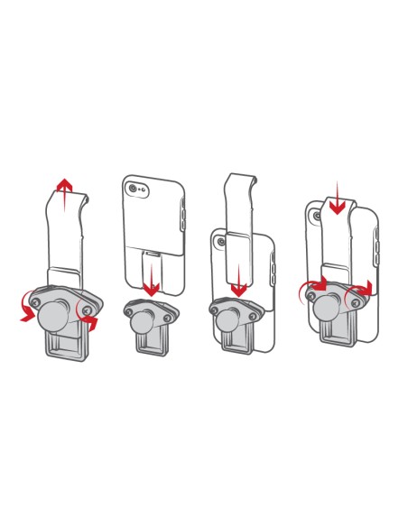 RAM® Tough-ClawT Small Clamp Mount for Phones with OtterBox uniVERSE