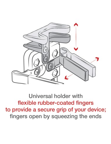 RAM® Finger-GripT Universal Mount with Small Tough-ClawT