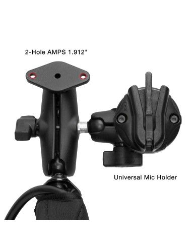 RAM® Tough-WedgeT Temporary Radio + Mic Vehicle Mount Bundle