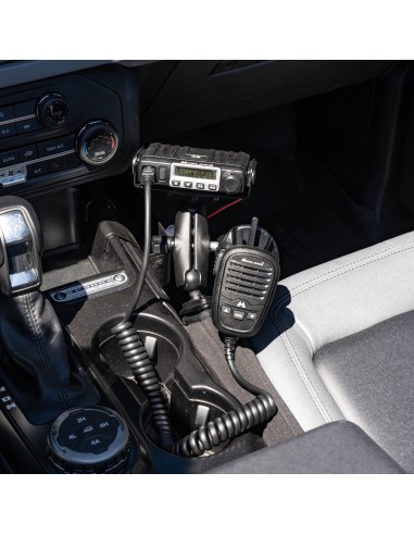 RAM® Tough-WedgeT Temporary Radio + Mic Vehicle Mount Bundle