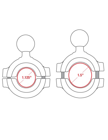 RAM® TorqueT Large Rail Base - B Size