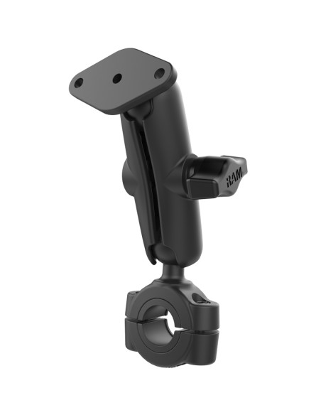 RAM® TorqueT Medium Rail Double Ball Mount with Diamond Plate