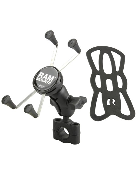 RAM® X-Grip® Large Phone Mount with TorqueT Medium Rail Base - Short Arm