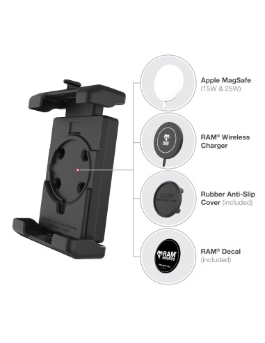 RAM® Quick-GripT Pro XL Phone Mount with Medium TorqueT Base - Medium