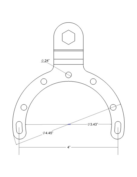 RAM® Large Gas Tank Mount with Diamond Plate
