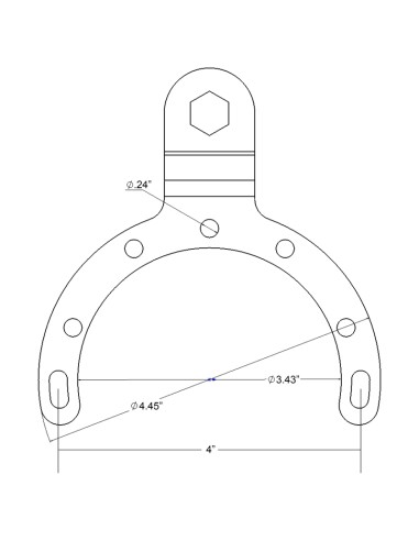 RAM® Large Gas Tank Ball Base for Motorcycles