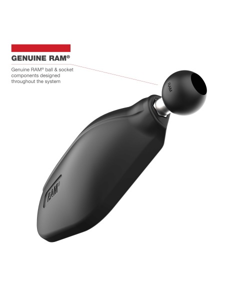 RAM® Tough-MirrorT Left Mirror with Ball