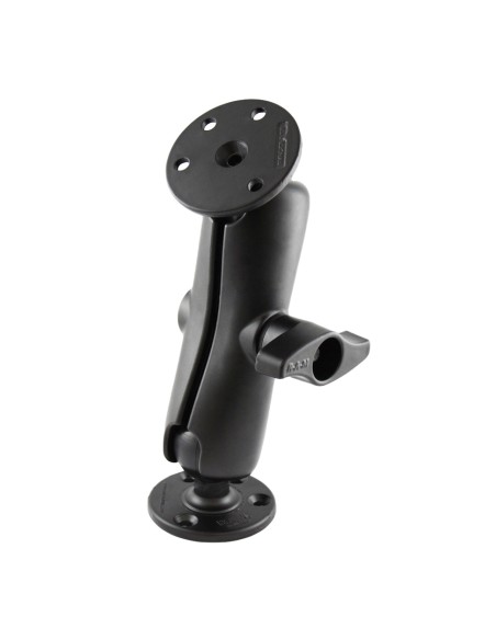 RAM® Double Ball Mount with Two Large Round Plates - D Size Medium