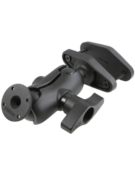 RAM® 4" Square Post Clamp Mount with Round AMPS Plate - D Size