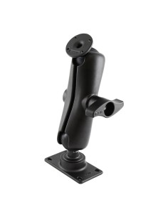 RAM® Double Ball Mount with Round AMPS Plate and 50x100mm VESA Plate