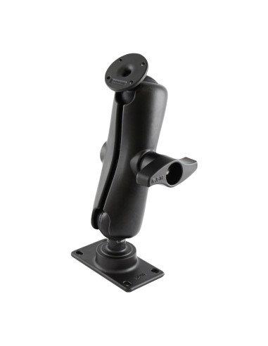 RAM® Double Ball Mount with Round AMPS Plate and 50x100mm VESA Plate