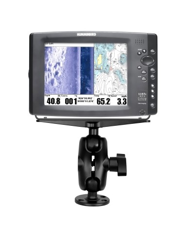 RAM® Large Marine Electronics Mount with Jam Nut - Short