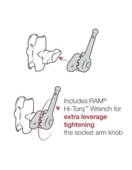 RAM® Drill-Down Ball Mount for Humminbird Helix 8-15, XPLORE & Apex