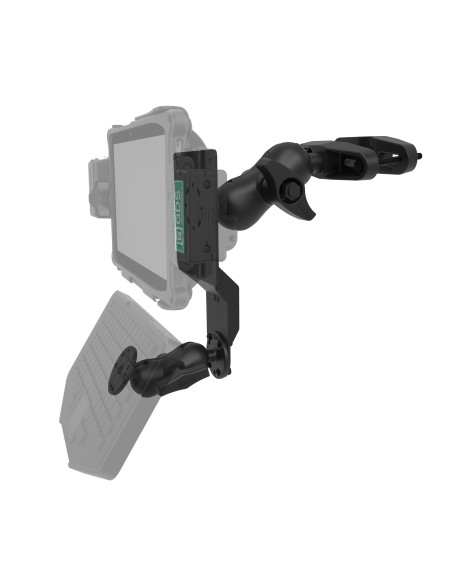 RAM® Universal Forklift Post Mount with Round Plate & Accessory Option