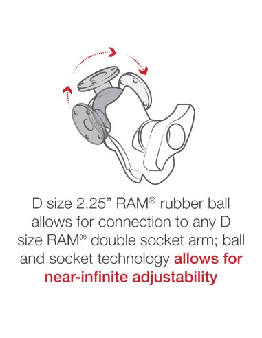 RAM® Bronze Round AMPS Plate with Ball