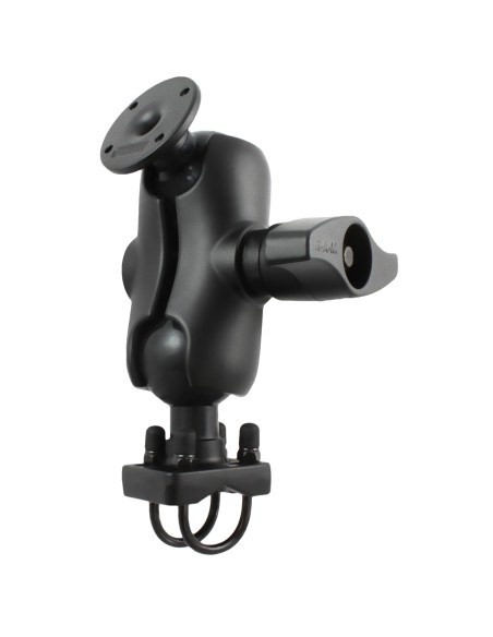 RAM® Double U-Bolt Rail Mount with Round AMPS Plate
