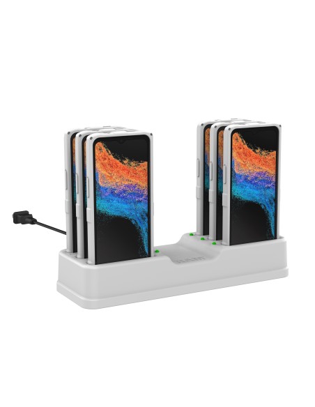 RAM® 6-Port Dock for XCover7, 7 Pro & 6 Pro with OEM or RAM® SkinT Gray