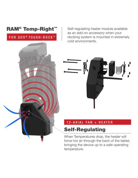 RAM® Temp-RightT Dock Heating Module for GDS® Tough-DockT