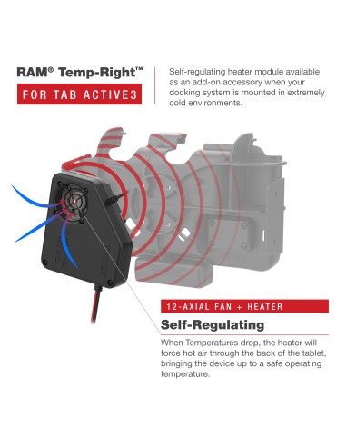RAM® Temp-RightT Dock Heating Module for Samsung Tab Active5 & 3