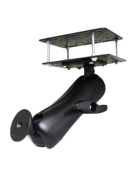RAM® Forklift Overhead Guard Double Ball Mount with Large Round Plate
