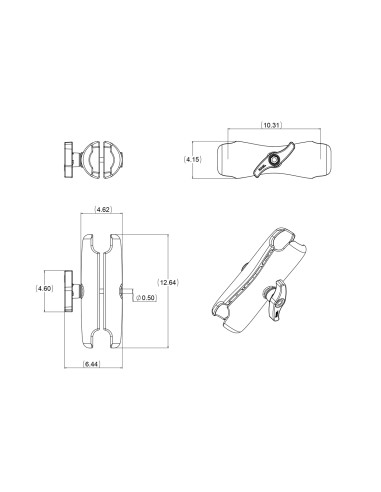 RAM® Double Socket Arm