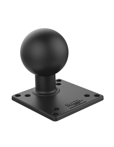 RAM® Steel Reinforced 100x100mm VESA Plate with Ball - E Size