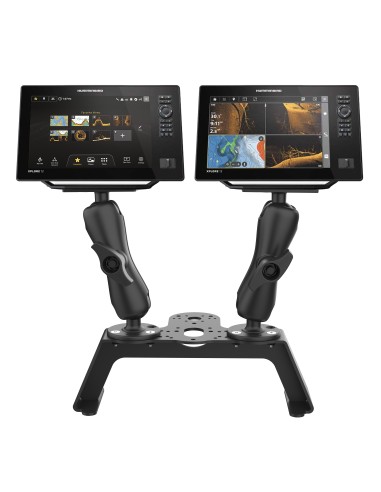 RAM® Fish Finder Deck Kit with Dual Humminbird Helix 8-10 & XPLORE Mount