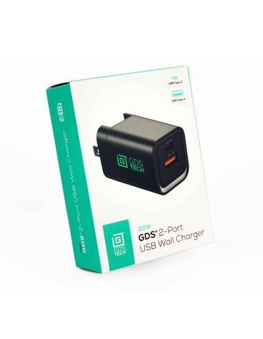 GDS® Type-C and Type-A 33W 2-Port Wall Charger - PD3.0 & PPS