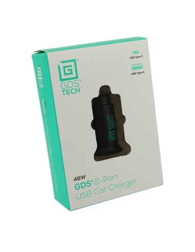 GDS® Type-C and Type A 2-Port Cigarette Charger