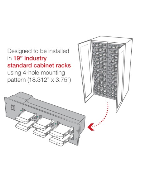 GDS® 6-Port Charging Module for IntelliSkin® Phones in Cabinets
