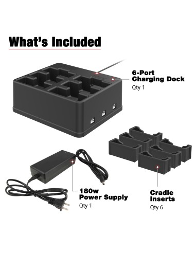 GDS® 6-Port Power + RJ45 Dock for Handhelds with IntelliSkin®